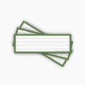 Leitner Vocabulary Cards Retro Lined green