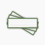 Leitner Vocabulary Cards Retro Lined green