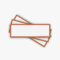 Leitner Vocabulary Cards Retro Lined orange