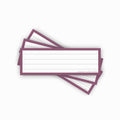 Leitner Vocabulary Cards Retro Lined purple