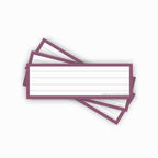 Leitner Vocabulary Cards Retro Lined purple
