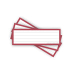Leitner Vocabulary Cards Retro Lined red