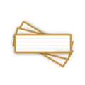 Leitner Vocabulary Cards Retro Lined yellow