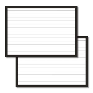 Black Leitner Flashcards A6