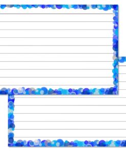 Blue Confetti Leitner Flashcards A7