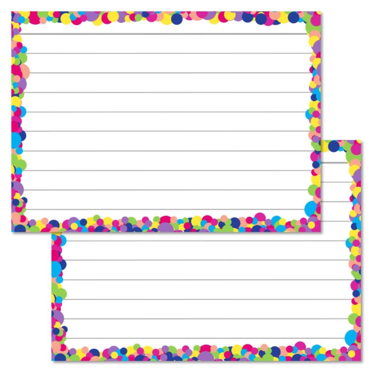 Lined White Leitner Flashcards A7 The original Leitner Flashcards
