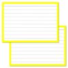 Yellow Leitner Flashcards A7 size