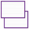 Purple Leitner Flashcards A7