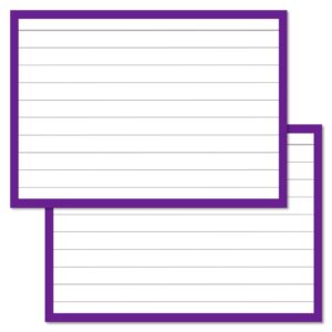 Purple Leitner Flashcards A7