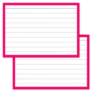 Pink Leitner Flashcards A7