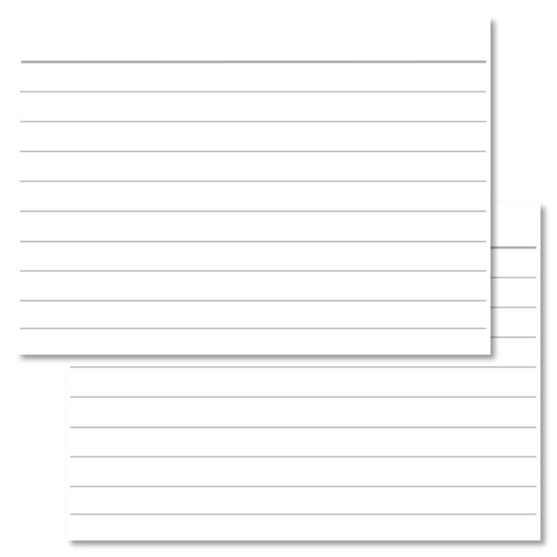Lined White Leitner Flashcards A7 The original Leitner Flashcards