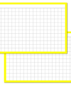 Checkered Yellow Leitner Flashcards A7