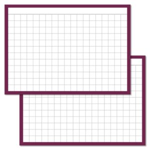 Checkered Purple Leitner Flashcards A7