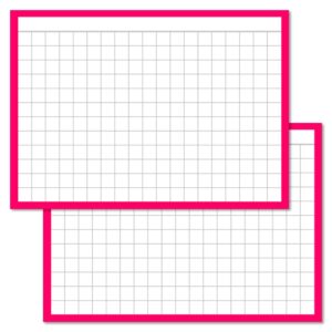 Checkered Pink Leitner Flashcards A7