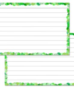 Green Confetti Leitner Flashcards A7