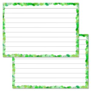 Green Confetti Leitner Flashcards A7