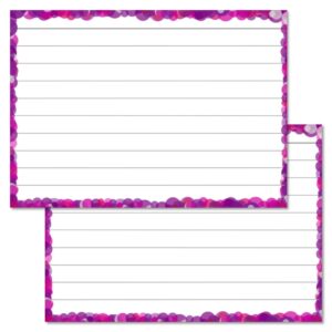 Purple Confetti Leitner Flashcards A7