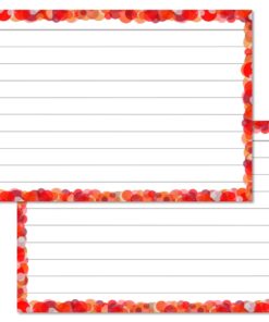 Red Confetti Leitner Flashcards A7