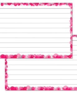 Pink Confetti Leitner Flashcards A7