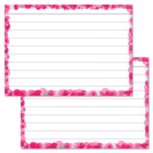 Pink Confetti Leitner Flashcards A7
