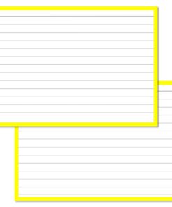 Yellow Leitner Flashcards A6