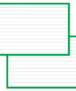 Green Leitner Flashcards A6