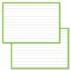 Light Green Leitner Flashcards A6