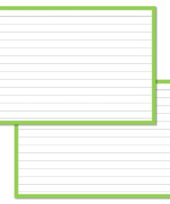 Light Green Leitner Flashcards A6