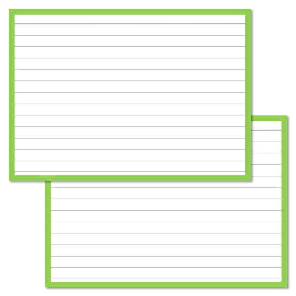 Light Green Leitner Flashcards A6 - The original Leitner Flashcards