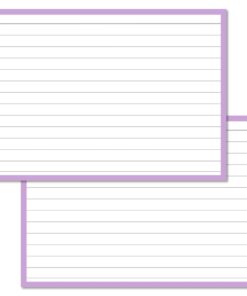 Lilac Leitner Flashcards A6