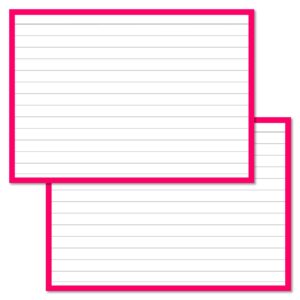Pink Leitner Flashcards A6
