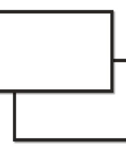 Blank Leitner Flashcards with Black Border A6