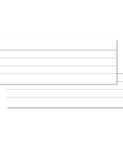 White Leitner Flashcards Halves