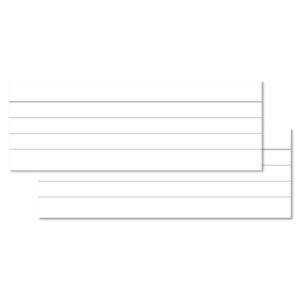 White Leitner Flashcards Halves