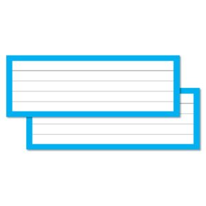 Blue Leitner Flashcards Halves