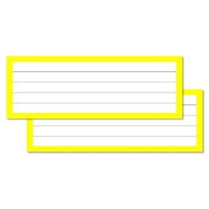 Yellow Leitner Flashcards Halves