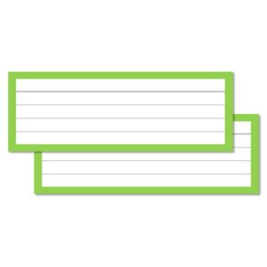 Light Green Leitner Flashcards Halves