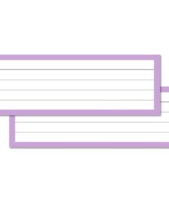 Lilac Leitner Flashcards Halves